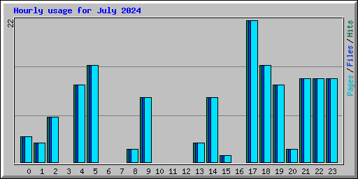 Hourly usage for July 2024