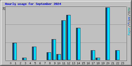 Hourly usage for September 2024
