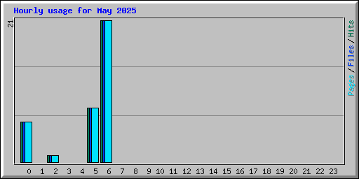 Hourly usage for May 2025